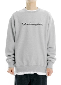 mahagrid (マハグリッド) SIGNATURE LOGO SWEATSHIRT [GREY]