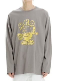 mahagrid (マハグリッド) MGD TAG MAN LS TEE [GREY]