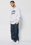 セイントペイン(SAINTPAIN)  SP ATHLETIC LOGO CREWNECK-ASH MELANGE