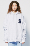 セイントペイン(SAINTPAIN)  SP ATHLETIC LOGO HOOD-ASH MELANGE