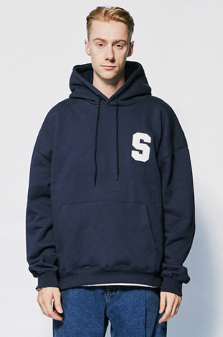 セイントペイン(SAINTPAIN)  SP ATHLETIC LOGO HOOD-NAVY