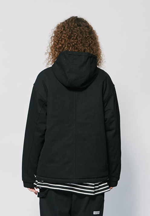 セイントペイン(SAINTPAIN)  SP COTTON HOOD ZIP JACKET-BLACK