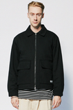 セイントペイン(SAINTPAIN)  SP COTTON MINIMAL ZIP JACKET-BLACK