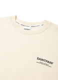 セイントペイン(SAINTPAIN)  SP VARIATION LOGO CREWNECK-CREAM