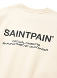 セイントペイン(SAINTPAIN)  SP VARIATION LOGO CREWNECK-CREAM