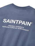 セイントペイン(SAINTPAIN)  SP VARIATION LOGO CREWNECK-BLUE