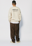 セイントペイン(SAINTPAIN)  SP VARIATION LOGO CREWNECK-BEIGE