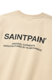 セイントペイン(SAINTPAIN)  SP VARIATION LOGO CREWNECK-BEIGE