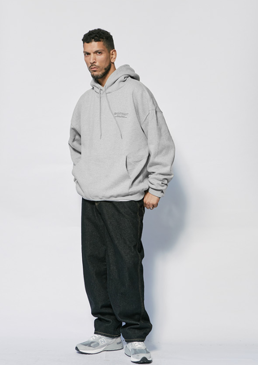 セイントペイン(SAINTPAIN) SP OUTLINE LOGO HOOD-MELANGE GRAY