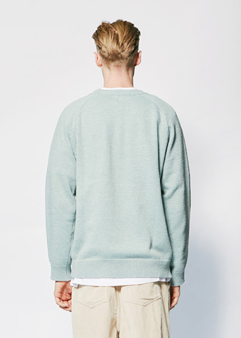 セイントペイン(SAINTPAIN) SP FINE WOOL LOOSE FIT KNIT-MINT