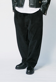 セイントペイン(SAINTPAIN)  SP TWO TUCK WIDE CORDUROY PANTS-BLACK