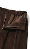 セイントペイン(SAINTPAIN)  SP TWO TUCK WIDE CORDUROY PANTS-BROWN