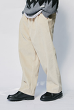 セイントペイン(SAINTPAIN)  SP TWO TUCK WIDE CORDUROY PANTS-IVORY