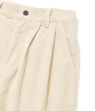 セイントペイン(SAINTPAIN)  SP TWO TUCK WIDE CORDUROY PANTS-IVORY