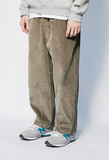 セイントペイン(SAINTPAIN)  SP TWO TUCK WIDE CORDUROY PANTS-KHAKI