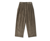 セイントペイン(SAINTPAIN)  SP TWO TUCK WIDE CORDUROY PANTS-KHAKI