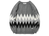 セイントペイン(SAINTPAIN) SP FINE WOOL ZIGZAG KNIT-CHARCOAL