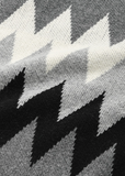 セイントペイン(SAINTPAIN) SP FINE WOOL ZIGZAG KNIT-CHARCOAL