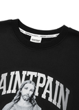 セイントペイン(SAINTPAIN) SP SACRED HEART CREWNECK-BLACK