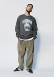 セイントペイン(SAINTPAIN) SP SACRED HEART CREWNECK-CHARCOAL