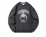 セイントペイン(SAINTPAIN) SP SACRED HEART CREWNECK-CHARCOAL