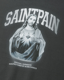 セイントペイン(SAINTPAIN) SP SACRED HEART CREWNECK-CHARCOAL