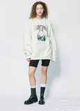 セイントペイン(SAINTPAIN) SP SACRED HEART CREWNECK-CREAM