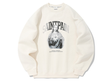 セイントペイン(SAINTPAIN) SP SACRED HEART CREWNECK-CREAM