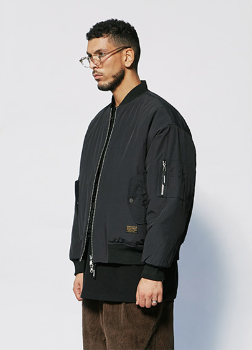 セイントペイン(SAINTPAIN) SP LOOSE FIT REVERSIBLE MA-1 JACKET-BLACK