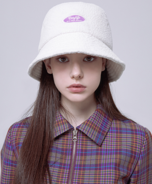 デイライフ(Daylife)  Daylife Fleece Bucket Hat (Ivory)