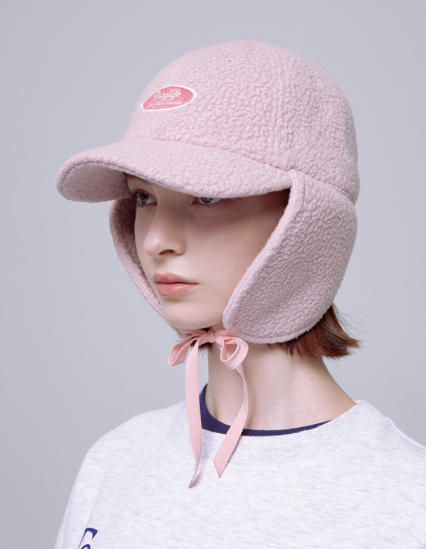 デイライフ(Daylife)  DAYLIFE BOA FLEECE TROOPER HAT (PINK)