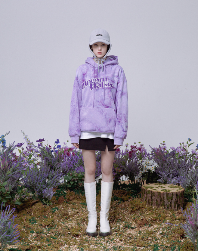 デイライフ(Daylife)  DAYLIFE DREAMWALKER HOODIE (PURPLE)