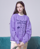 デイライフ(Daylife)  DAYLIFE RABBIT DREAM SWEATSHIRT (PURPLE)