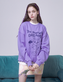 デイライフ(Daylife)  DAYLIFE RABBIT DREAM SWEATSHIRT (PURPLE)