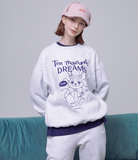 デイライフ(Daylife)  DAYLIFE RABBIT DREAM SWEATSHIRT (GRAY)