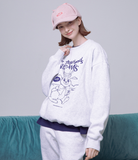 デイライフ(Daylife)  DAYLIFE RABBIT DREAM SWEATSHIRT (GRAY)