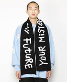 アジョバイアジョ(AJOBYAJO)  (20) Slogan Muffler [Black]