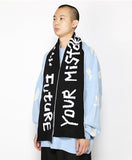 アジョバイアジョ(AJOBYAJO)  (20) Slogan Muffler [Black]