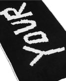 アジョバイアジョ(AJOBYAJO)  (20) Slogan Muffler [Black]