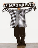 アジョバイアジョ(AJOBYAJO)  (19) Slogan Muffler [Black]