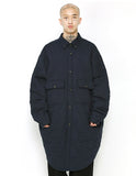 アジョバイアジョ(AJOBYAJO) Plain Padded Long Jacket [Navy]