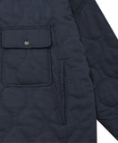 アジョバイアジョ(AJOBYAJO) Plain Padded Long Jacket [Navy]