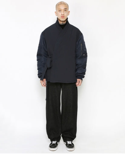 アジョバイアジョ(AJOBYAJO) Hanten Padded Bomber Jacket [Navy]