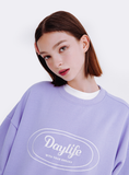 デイライフ(Daylife)  DAYLIFE LOGO SWEATSHIRT (LIGHT BLUE)