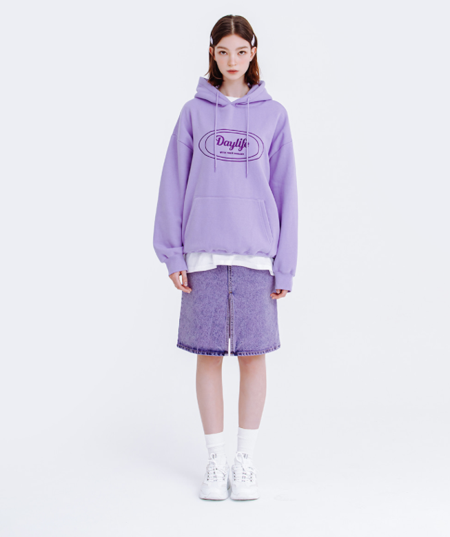 デイライフ(Daylife)  DAYLIFE LOGO HOODIE (PURPLE)