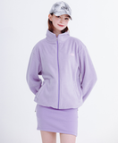 デイライフ(Daylife)  DAYLIFE FLEECE HIGH NECK ZIP-UP (PURPLE)