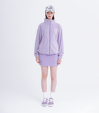 デイライフ(Daylife)  DAYLIFE FLEECE HIGH NECK ZIP-UP (PURPLE)