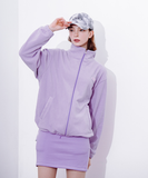 デイライフ(Daylife)  DAYLIFE FLEECE HIGH NECK ZIP-UP (PURPLE)