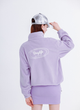 デイライフ(Daylife)  DAYLIFE FLEECE HIGH NECK ZIP-UP (PURPLE)