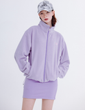 デイライフ(Daylife)  DAYLIFE FLEECE HIGH NECK ZIP-UP (PURPLE)